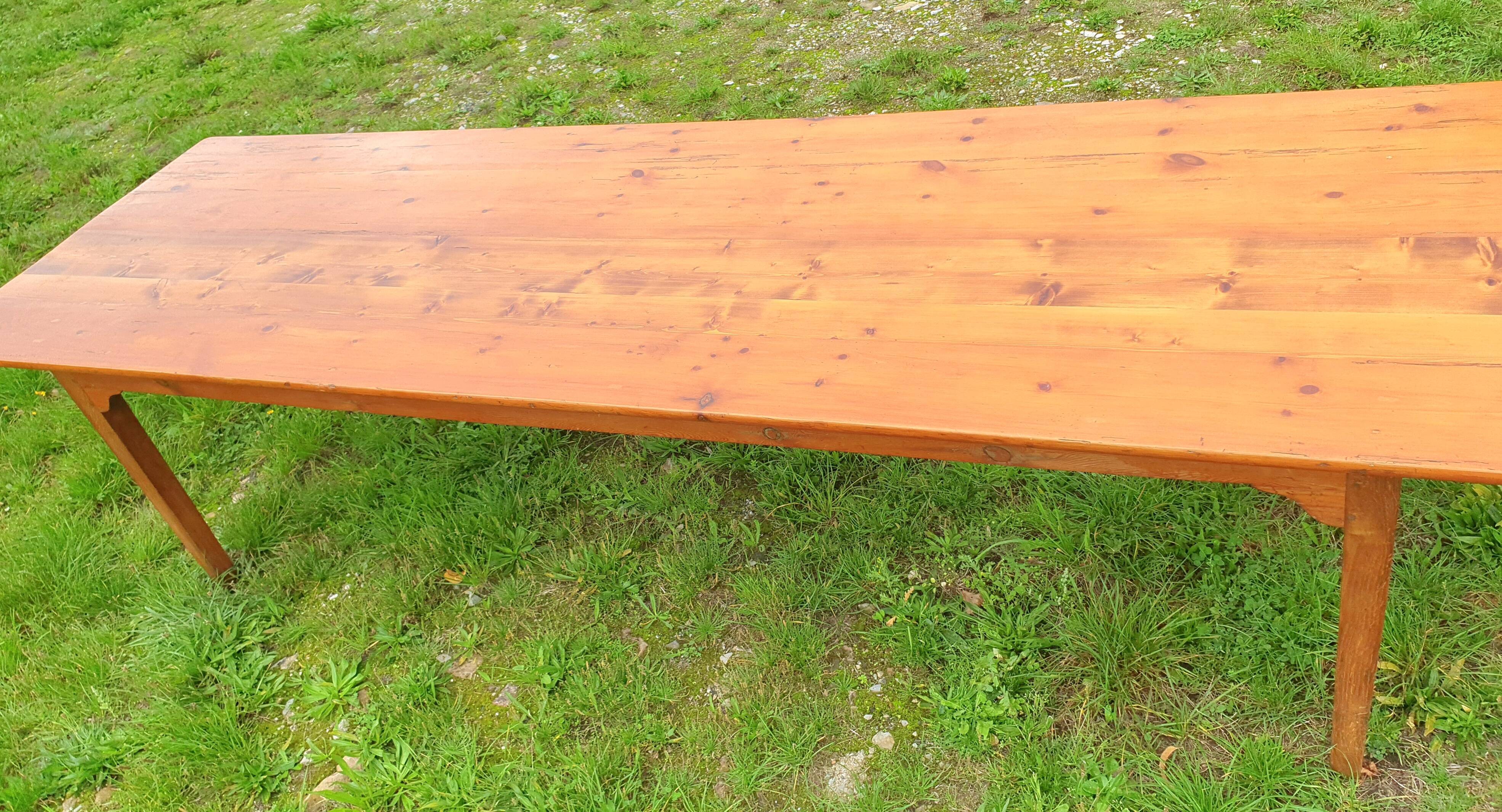 Farm table and bench