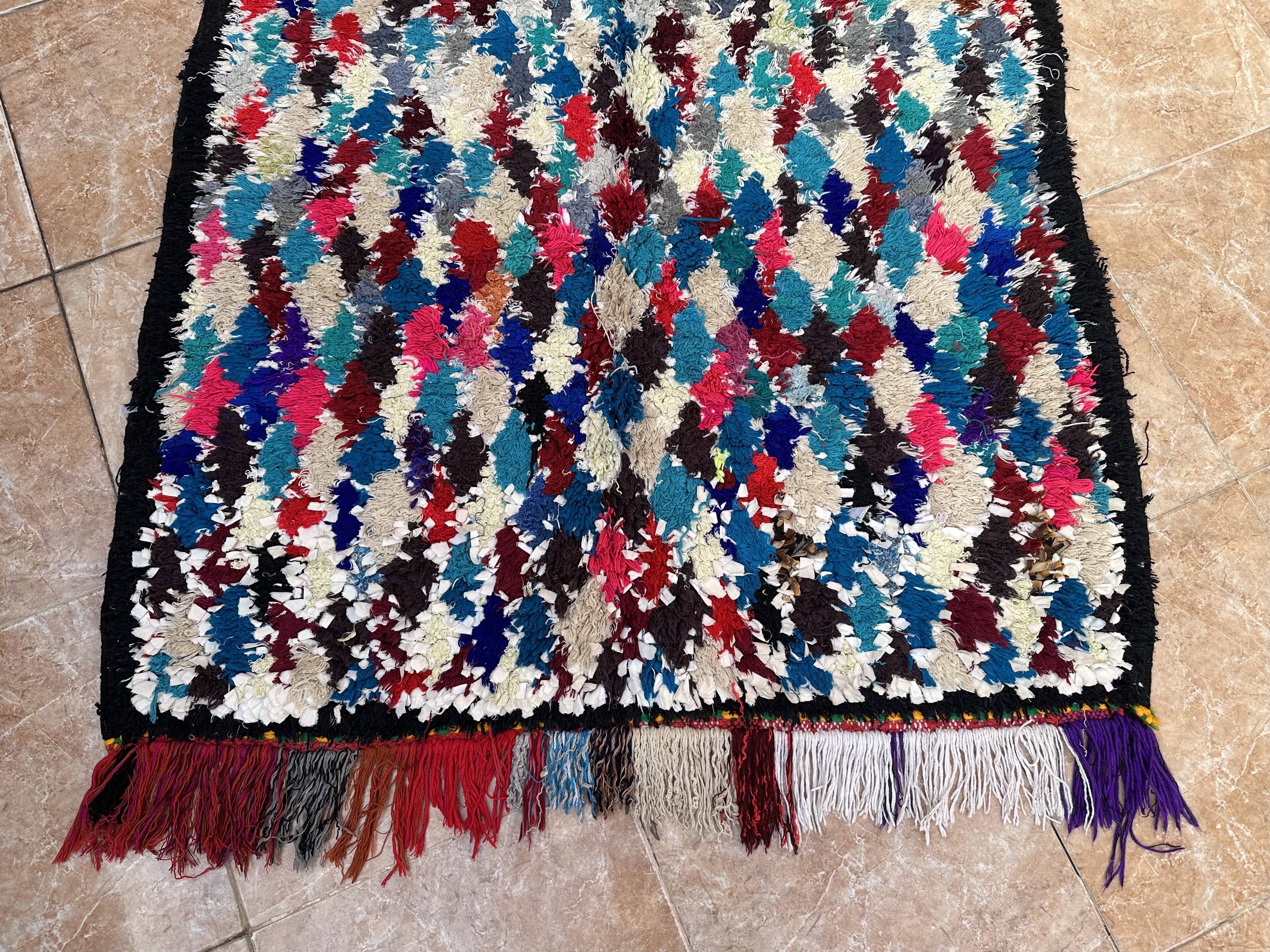 Unique Moroccan Rug - Vintage Art Deco Rug - The Moroccan Rug