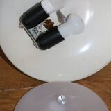 Metallic grey desk lamp FASE