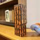 Vintage Orange Square Vase Fat Lava by Scheurich Keramik 423