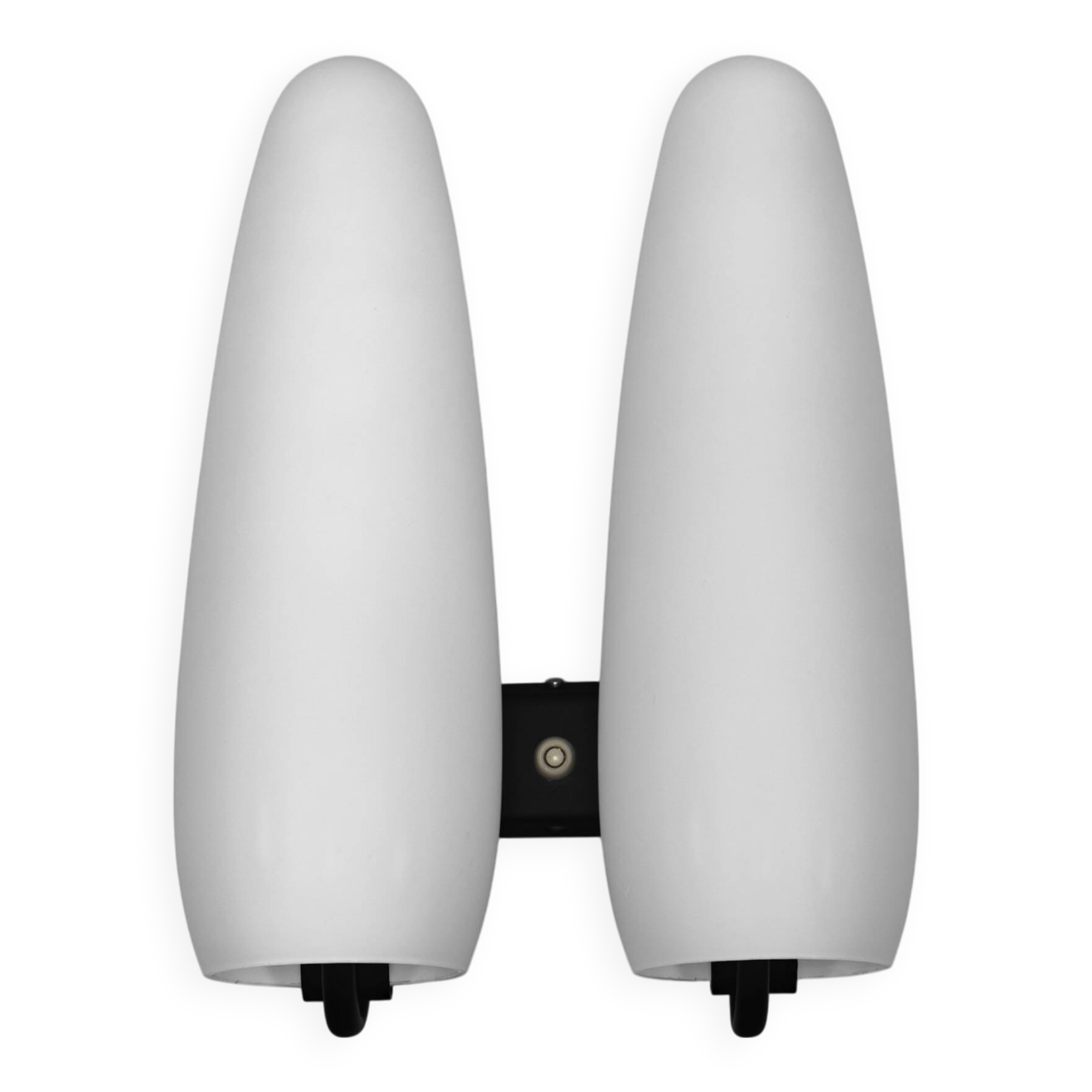 Vintage 1950s Philips Louis Kalff Opaline Glass Wall Lamp Sconce