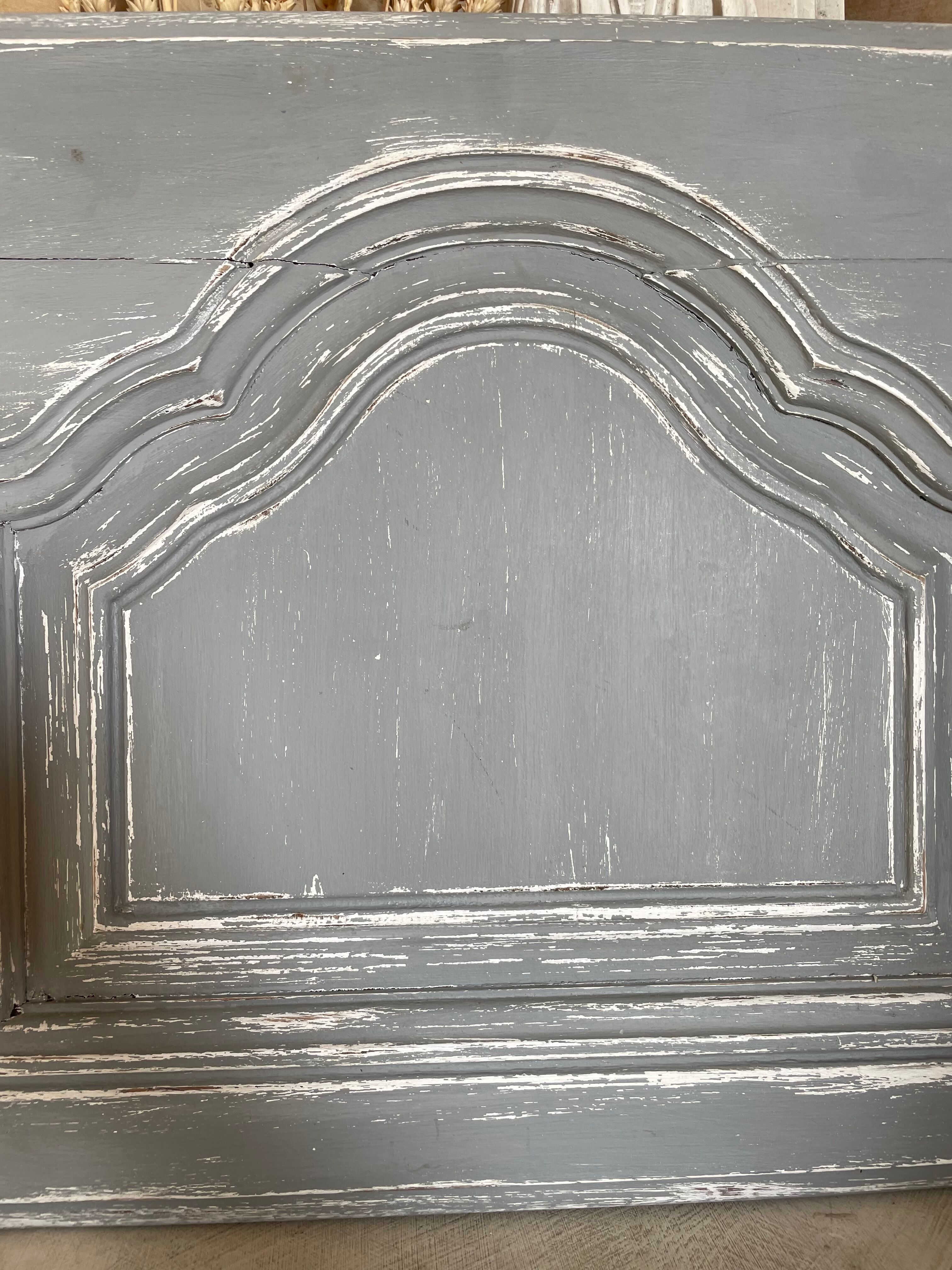 Gray patina woodwork door