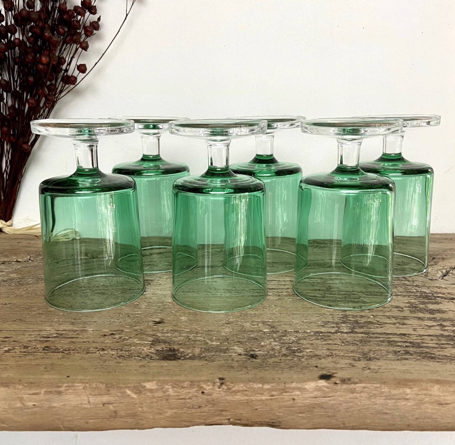 6 verres LUMINARC France vintage