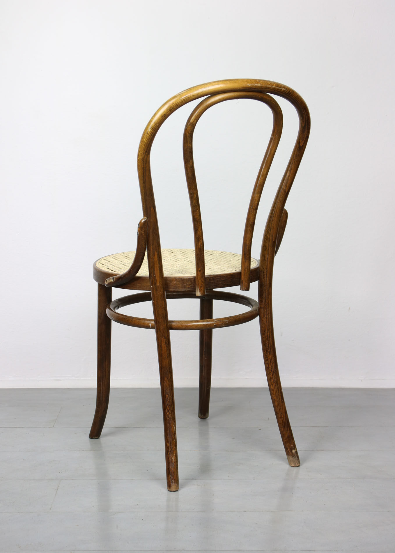 Betwood and cane brown chair