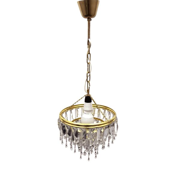 Chandelier en cristal vintage Lustry Kamenický Šenov, Tchécoslovaquie années 1970
