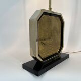 Lampe de table Georges Mathias en laiton gravé, années 1970