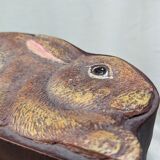 Painted cardboard rabbit box