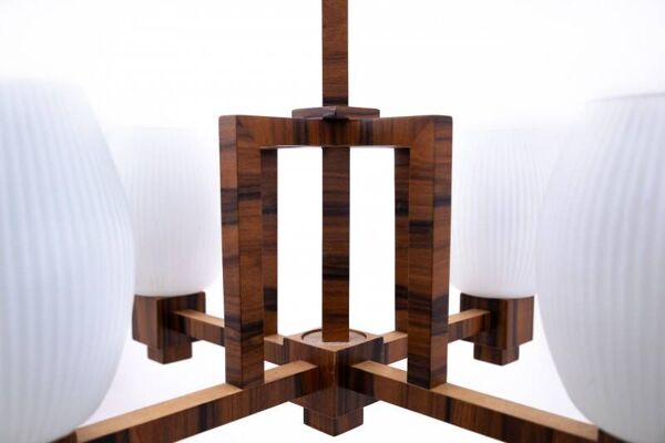 Lustre Art déco des années 1940, Pologne.