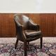 Chaise de bureau Chesterfield marron