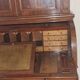 Bureau, scriban anglais avec bibliothèque vitrée