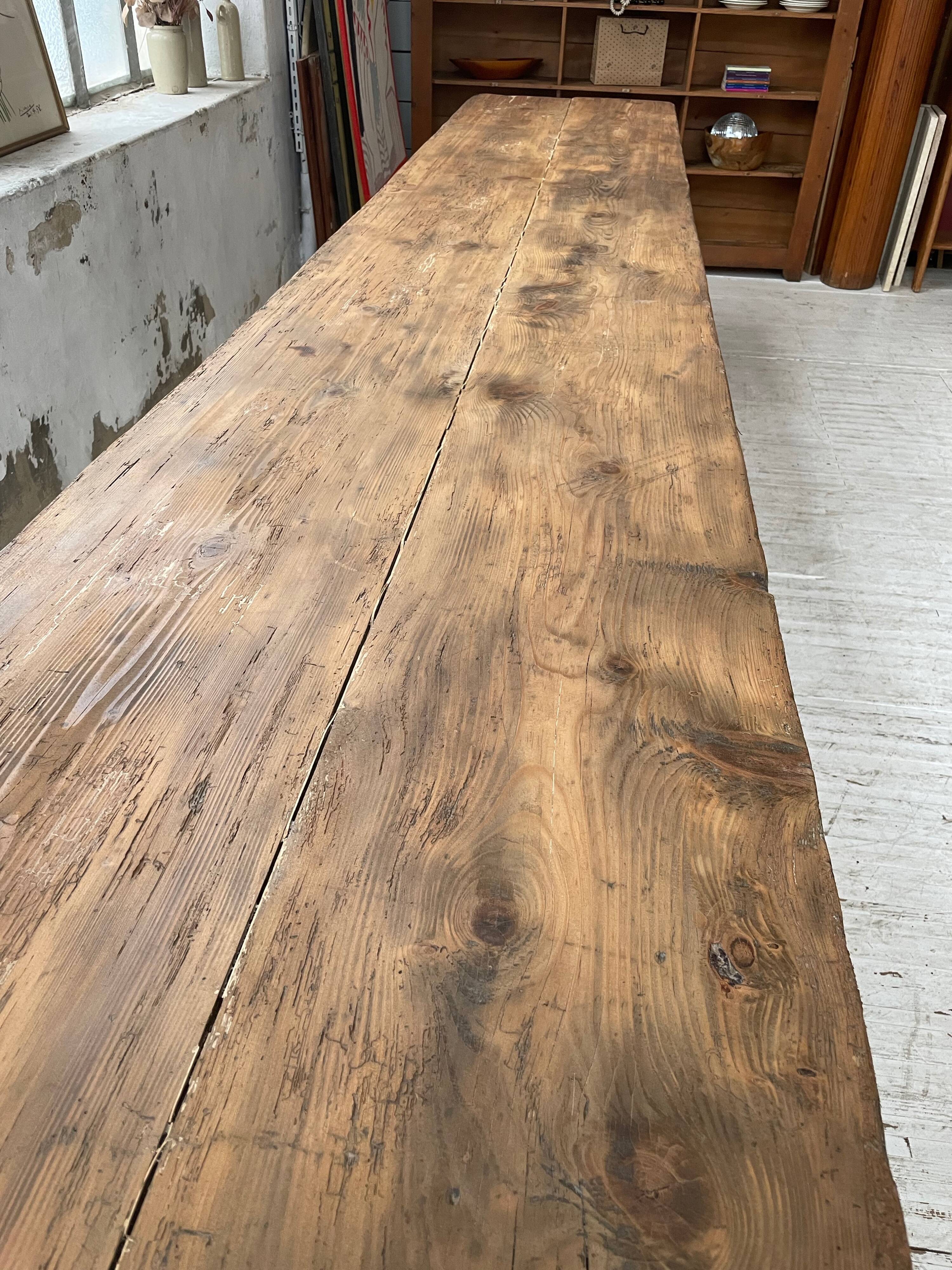 Guinguette table XXL 4m trestles