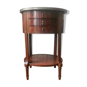 Table en bois d'acajou et marbre