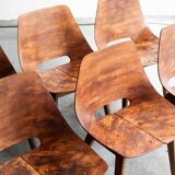 Set of 6 'Tonneau' dining chairs by Pierre Guariche