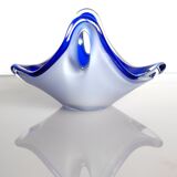Glass art Coquille bowl by Paul Kedelv for Flygsfors