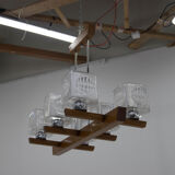 Mid-century chandelier by instala decin, 1970s