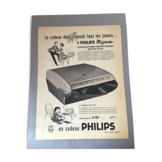 Publicité vintage à encadrer philips