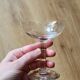 6 old champagne glasses 1930 in blown and cut glass