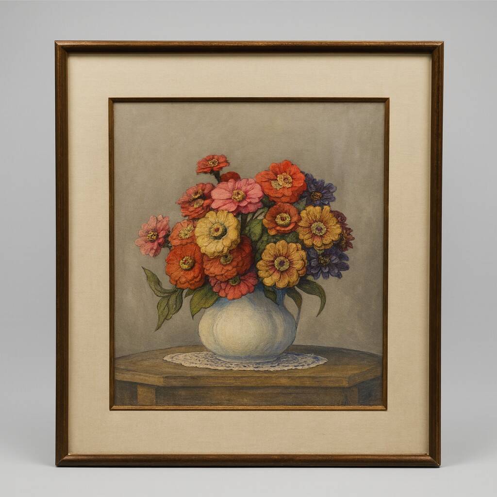 Louis-Germain Baligot (1874-1939) / watercolour of flowers