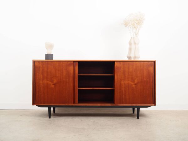 Buffet en teck, design danois, années 60, designer : EW Bach