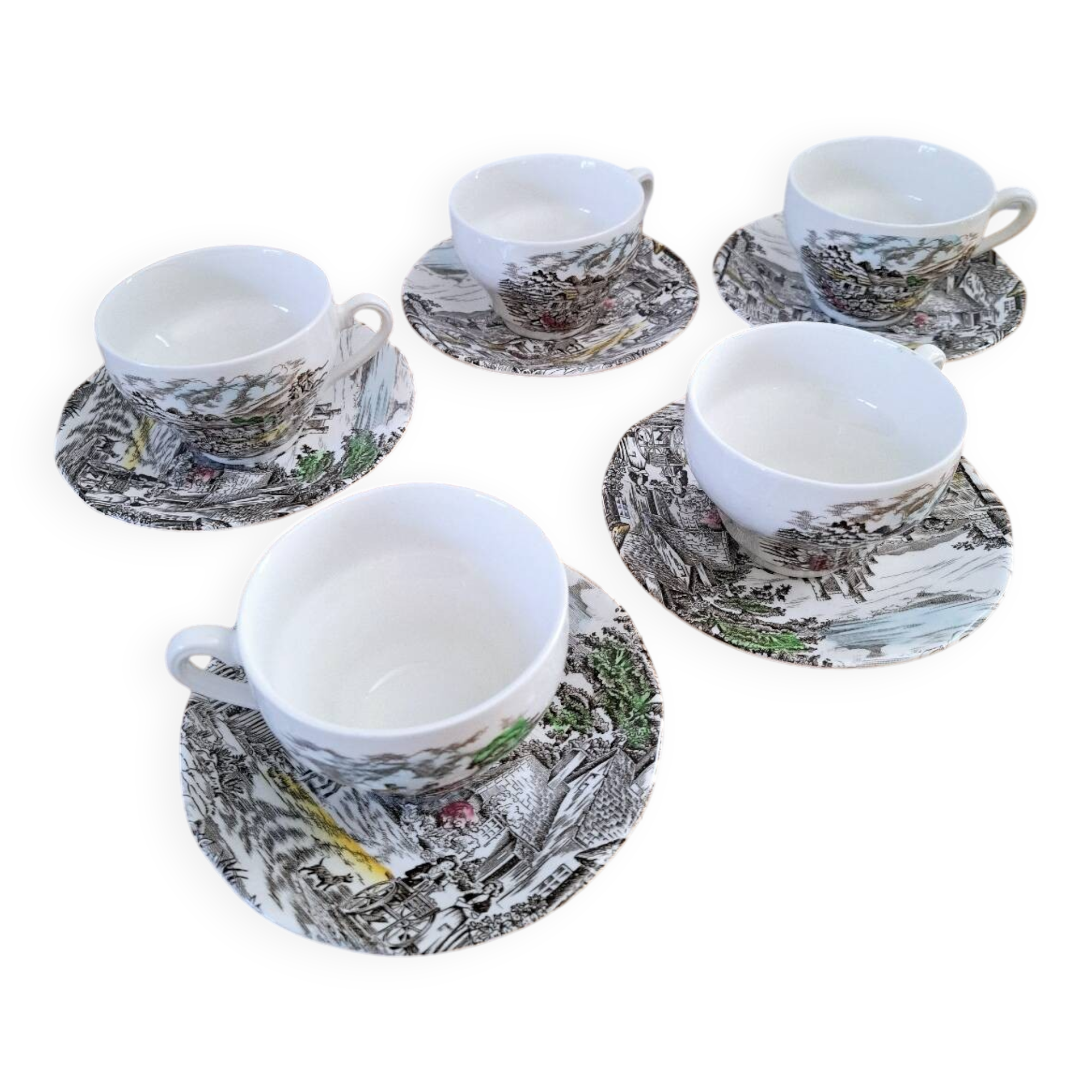 Tasses et soucoupes wedgwood england