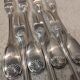 7 silver-plated metal snail forks by Christofle Vendôme