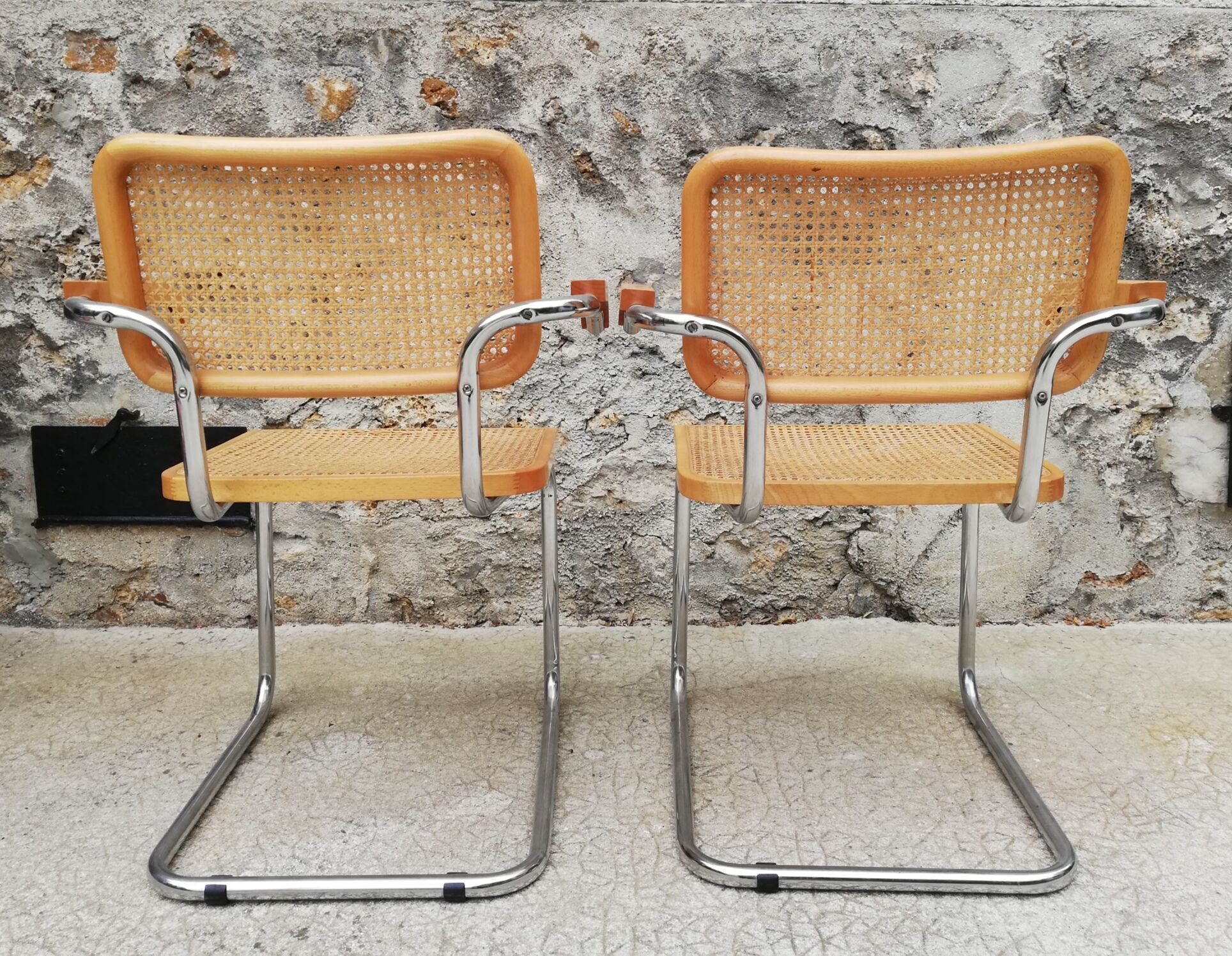 Pair of armchairs B64 Marcel Breuer