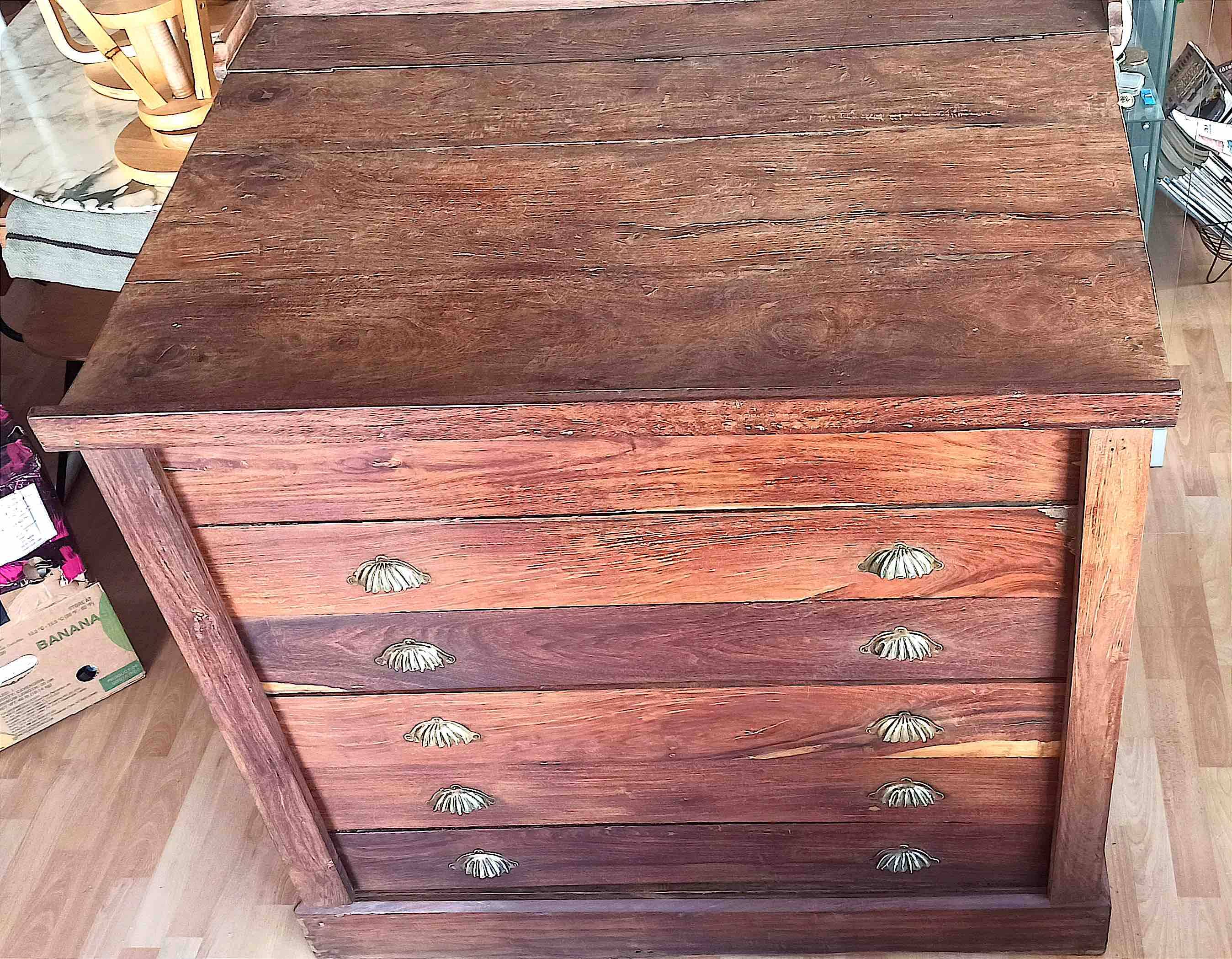 19th century East India Company map cabinet Width 122 cm