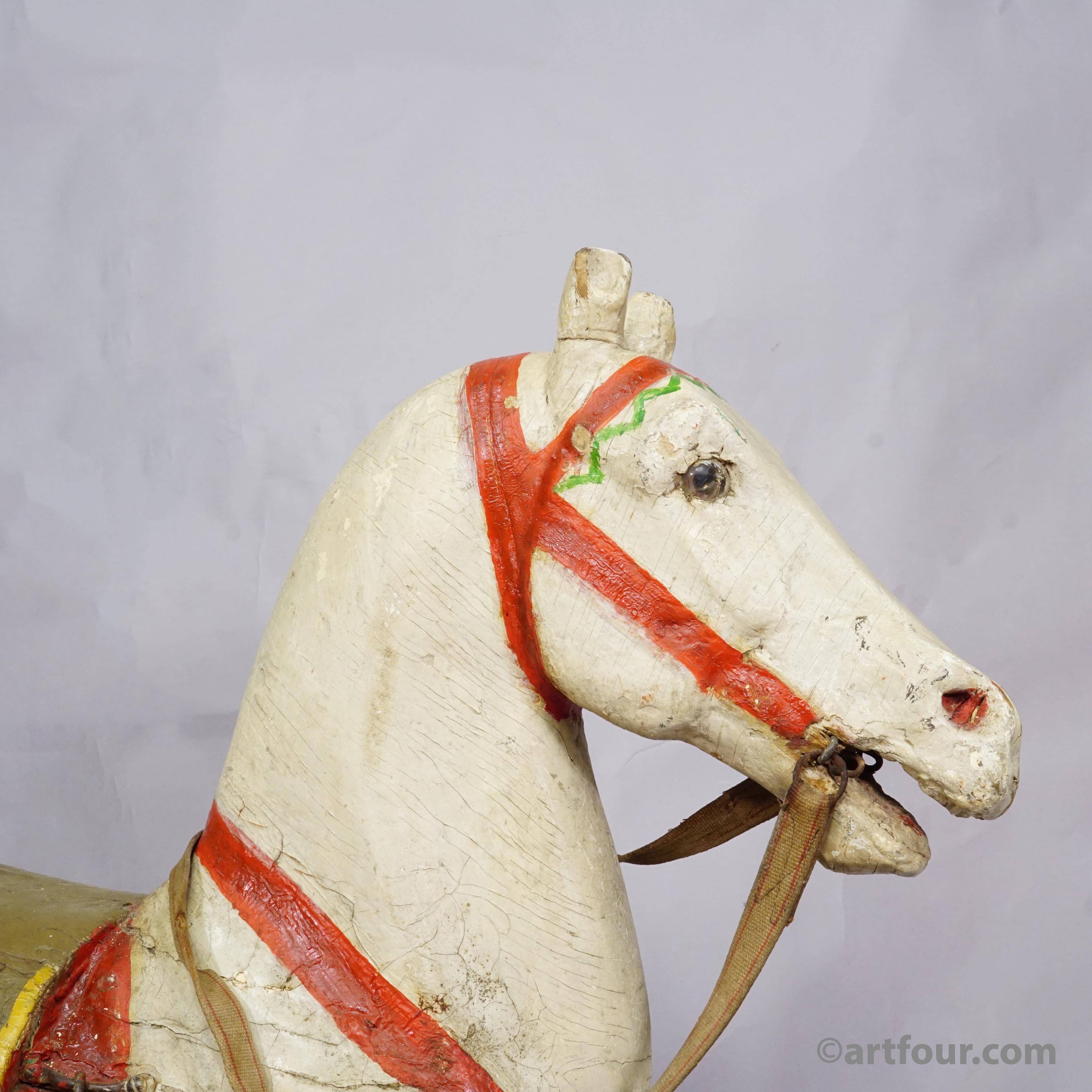 Antique children's carousel horse, Germany late 19th century