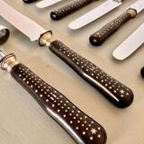 12 table knives and leg of lamb service 1900