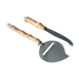 Plough and cheese knife with bamboo handle, 50s
