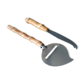 Plough and cheese knife with bamboo handle, 50s