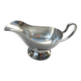 Ancienne saucière sur pied en métal argenté pioneer epns