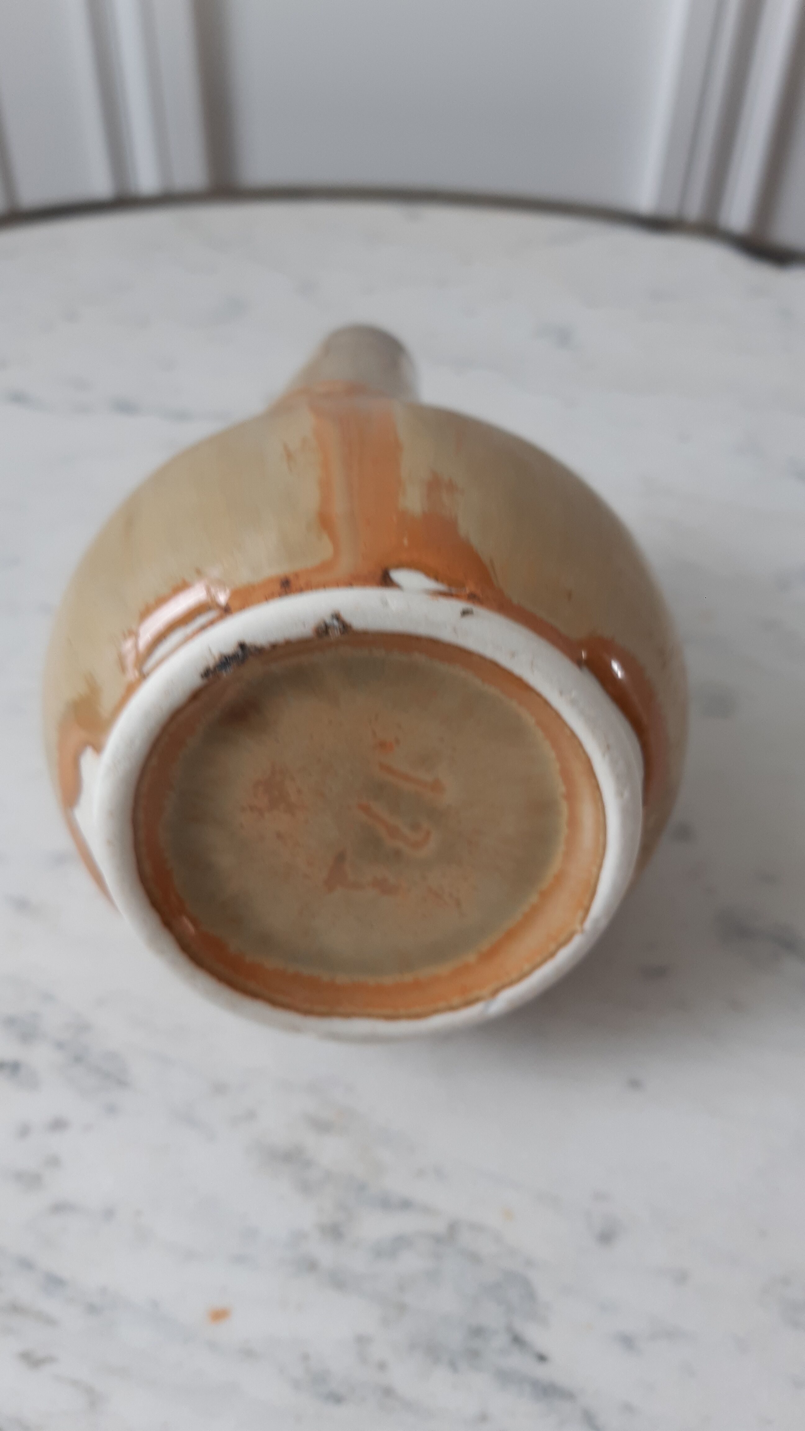 Ceramic soliflore vase / stoneware 60s-70s