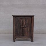Antique Primitive Wooden Side Cabinet or Console