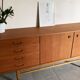 Vintage Scandinavian enfilade from the 60s in teak