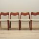 Set of four teak chairs, Danish design, 1960s, designer: Niels Otto Møller