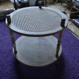 Coffee table cannage/wood