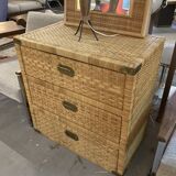 Mid-Century Modern Dresser, Rattan