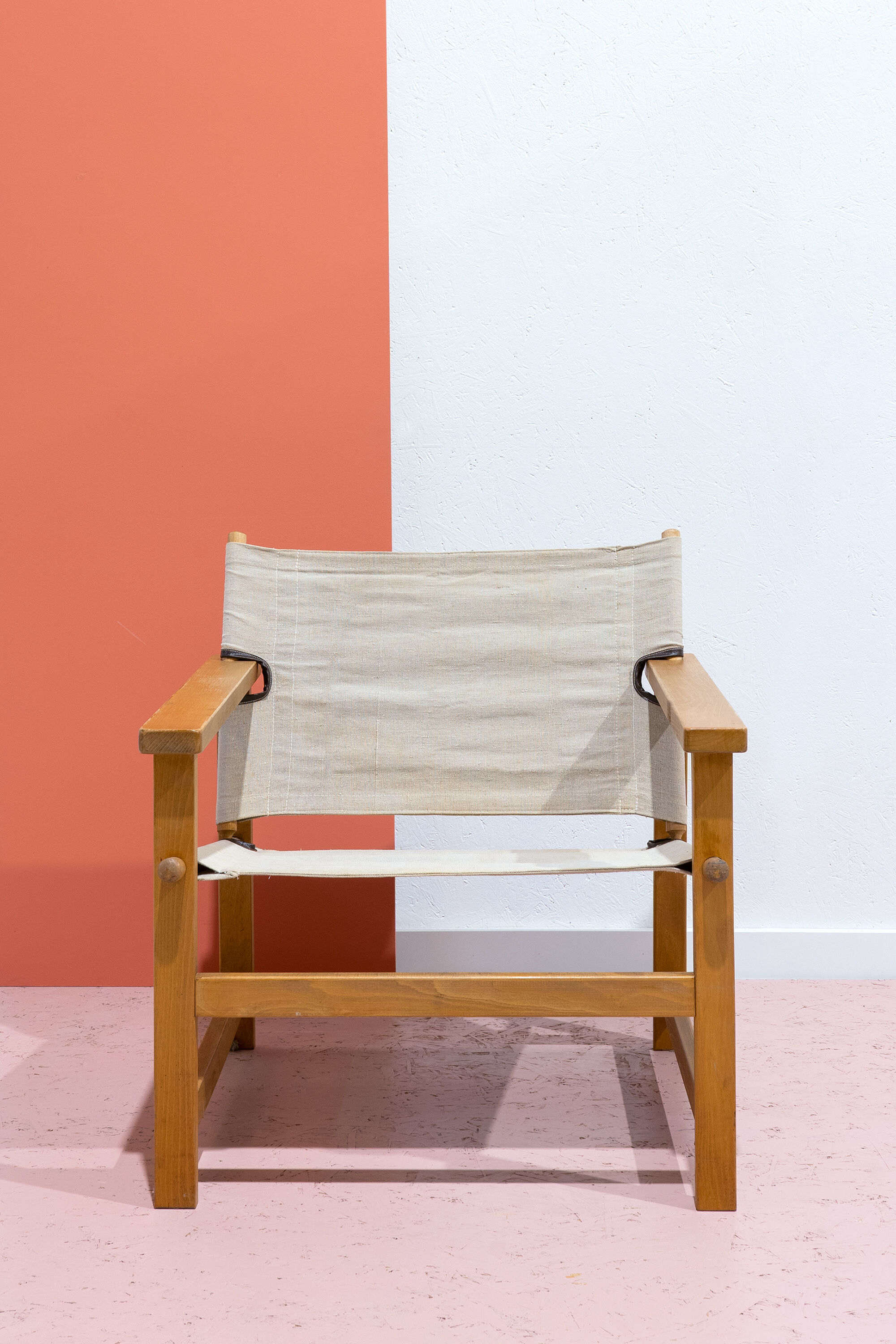 Danish safari chair by Hyllinge Møbler