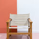 Danish safari chair by Hyllinge Møbler