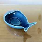 Empty pocket, blue cracked Charolles ceramic, 1960s