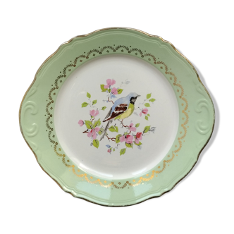 Old Mint dish - Chickadee in a cherry tree