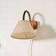 Pair of Scandinavian teak wall lamps, '50s