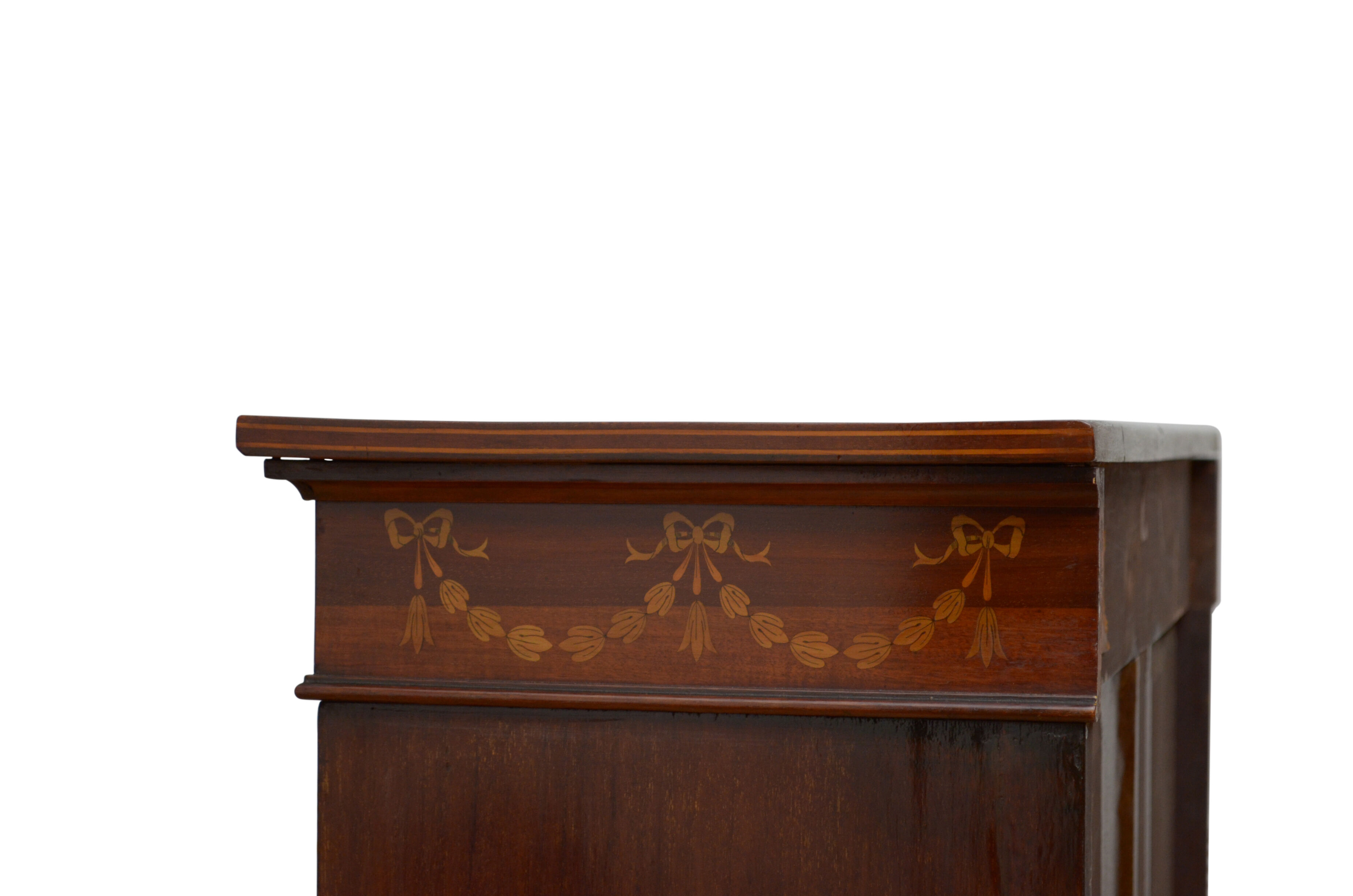 Edwardian Mahogany and Inlaid Open bookcase
