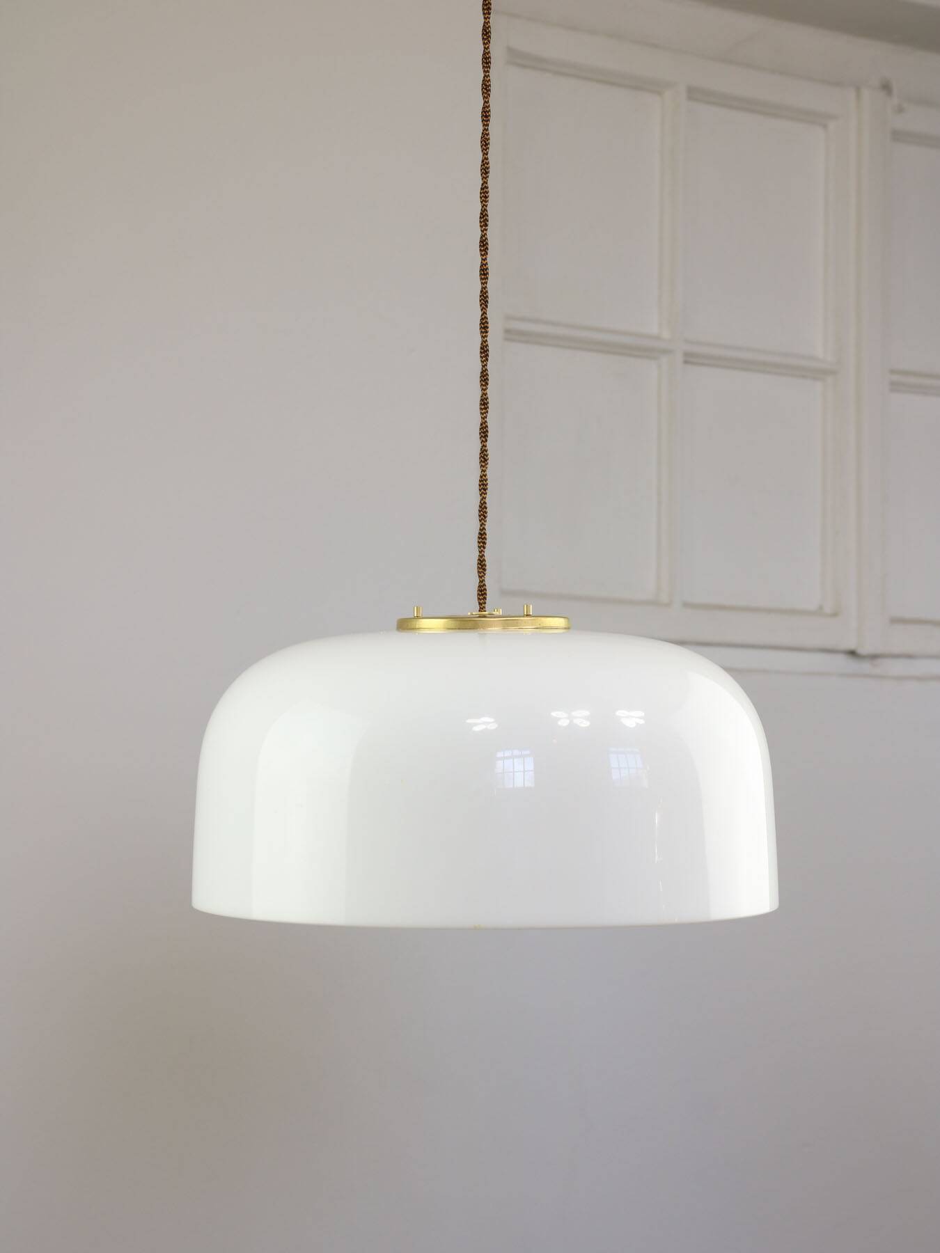 Medusa Pendant by Luigi Massoni for Guzzini in Brass and Plexiglass, 1970s