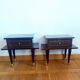 Paire de chevets en bois laqué mid-century 1950