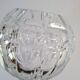 Mid-century crystal ball vase