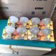 Set of 8 glass fruit salad bowls, ice cream cups, mousse.