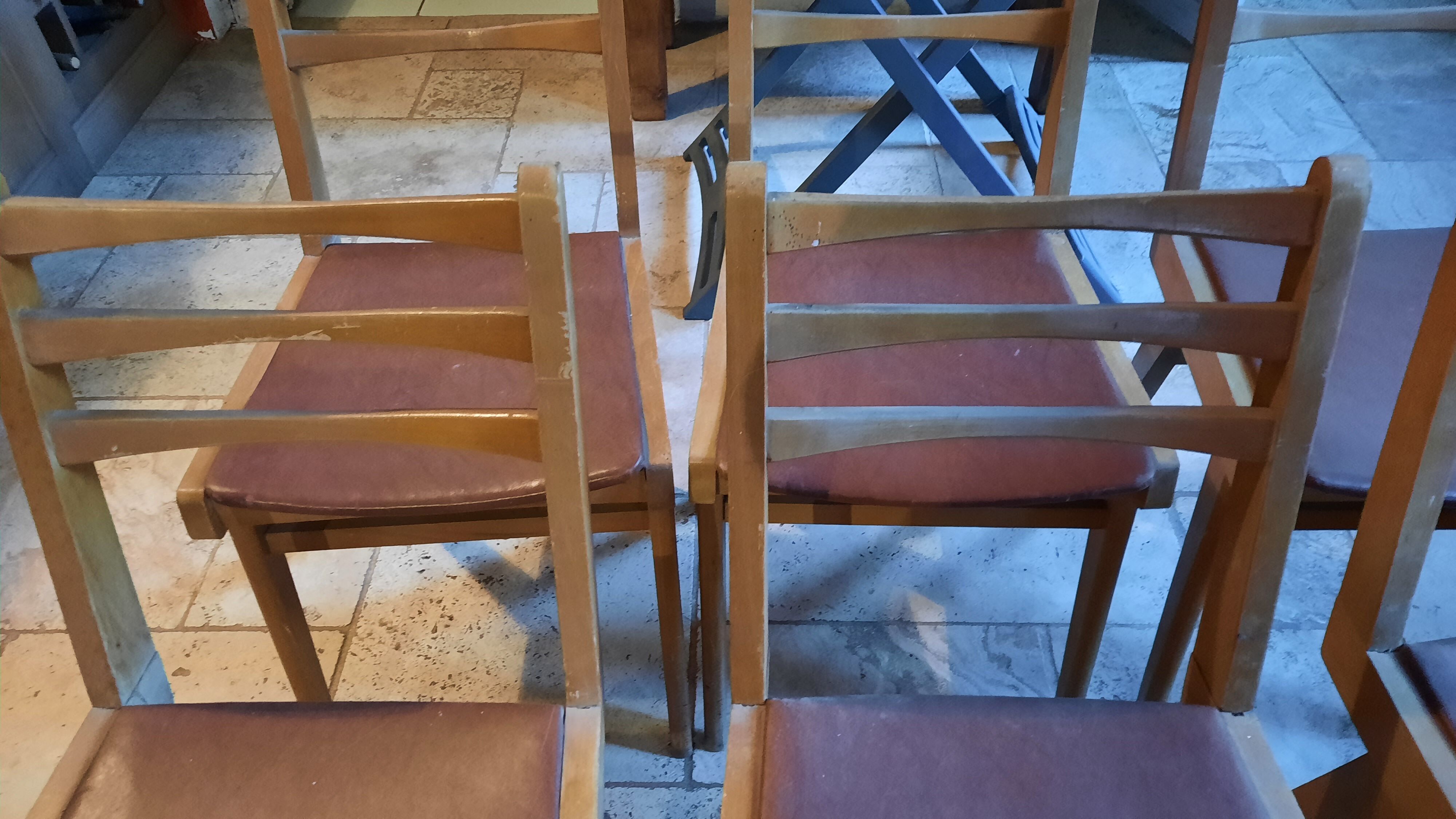 6 Scandinavian style chairs