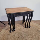 Marquetry nesting tables